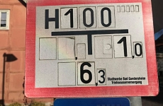 Hinweisschild Trinkwasserversorgung Hinweisschild Trinkwasserversorgung
