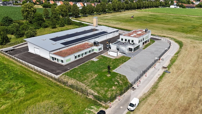 Luftaufnahme vom Neubau der Stadtwerke Luftaufnahme vom Neubau der Stadtwerke © Stadt Bad Gandersheim